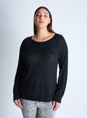 Sweater Punto Fino Metalizado Curvy