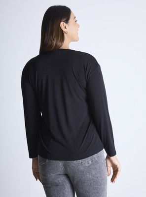 Imagen 2 del producto Polera Manga Larga Gráfica Lentejuelas Curvy