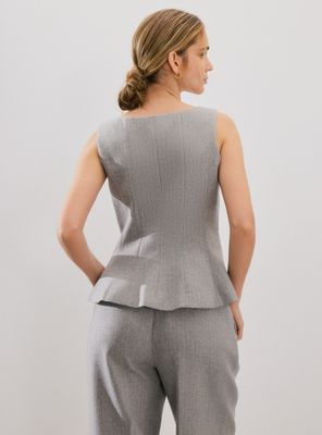 Imagen 2 del producto Blazer sin Mangas con Botones y Rayas