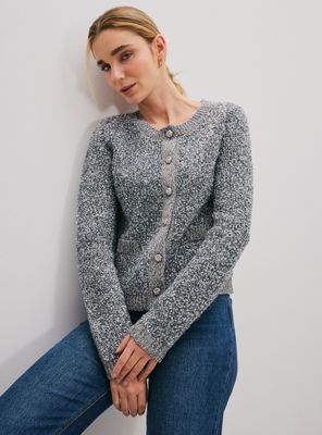 Chaleco Cárdigan con Botones Metálicos