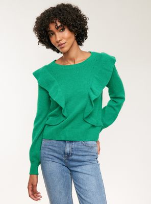 Sweater Vuelo Cuello Redondo