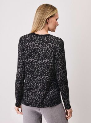 Imagen 2 del producto Polera Tejida Estampado con Brillitos