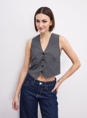 Blusa Tipo Vest Sastrero