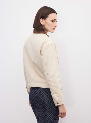 Imagen 2 del producto Chaqueta Crop Cuello Cotele