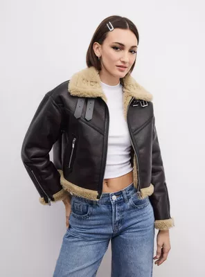 Chaqueta Aviadora Crop Chiporro Interior