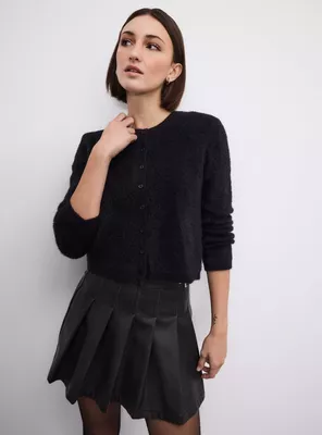 Chaleco Cárdigan de Manga Larga Botones