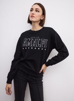 Polerón Cuello Redondon Estampado Frontal