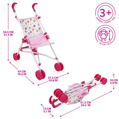 Imagen 2 del producto Coche de Muñecas Paraguas Spring Pink
