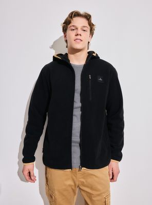 Polar con Cierre y Gorro Bolsillos con Cierre