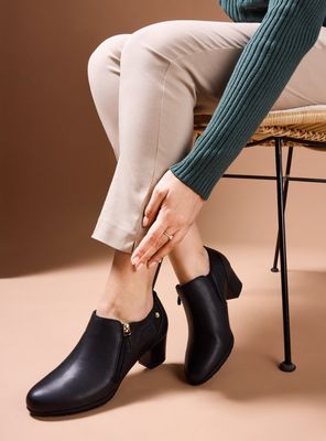 Zapato Casual Al Tobillo con Detalle Textura Mujer