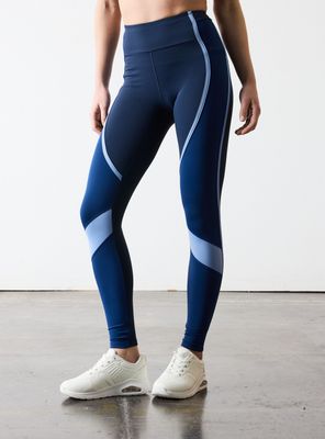 Calza Pretina Alta Color Block