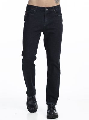 Jeans Straight Tiro Medio Raw
