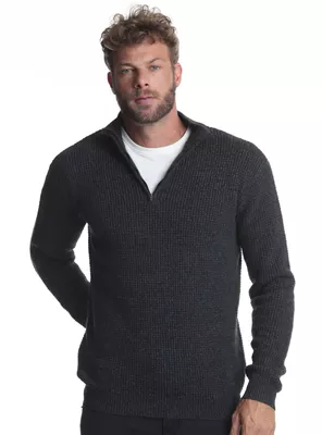 Sweater Tejido Regular Half Zip