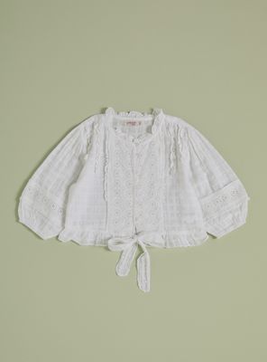 Polera Textura con Aplicación Panal