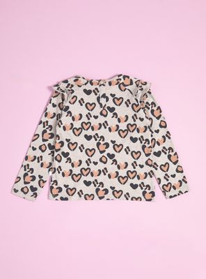 Imagen 2 del producto Polera Full Estampado con Vuelos en Hombro