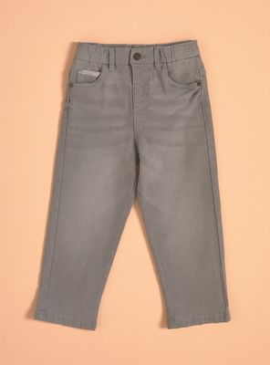 Jeans Rectos con Botón Niño