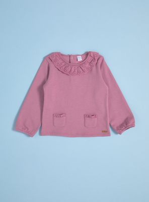 Polerón Mini Bolsillos y Cuello Bobo