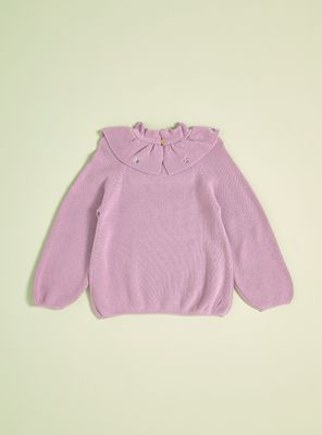 Imagen 2 del producto Sweater Cuello Bobo con Mini Bordado Niña