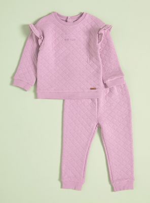 Conjunto Quilt Dos Piezas con Vuelos