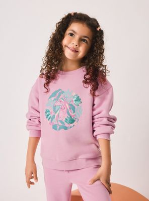 Polerón Básico Estampado Lentejuelas