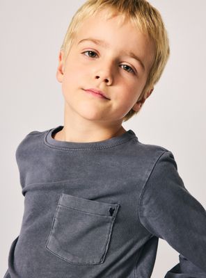 Imagen 2 del producto Polera Bolsillo Acid Wash Algodón