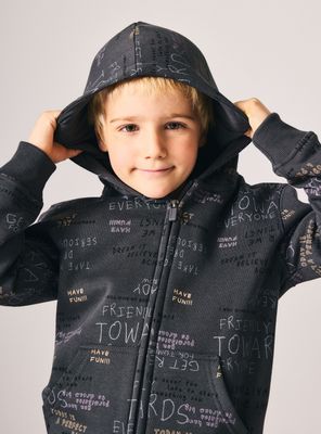 Imagen 2 del producto Polerón Full Estampado con Cierre y Capucha Niño