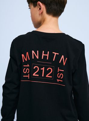 Imagen 2 del producto Polera con Estampado Frontal y Espalda Algodón