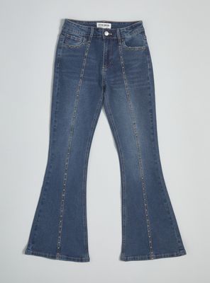 Jeans Flare con Tachas