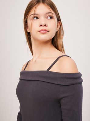 Imagen 2 del producto Polera Cuello Bardot con Tirantes