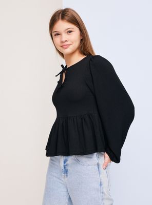 Polera con Lazos en Escote