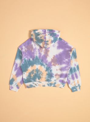 Imagen 2 del producto Polerón con Medio Cierre y Estampado Tie Dye