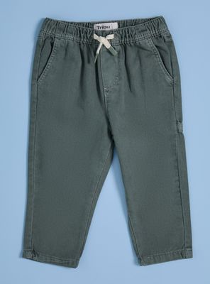 Pantalón Color con Cintura Elasticada