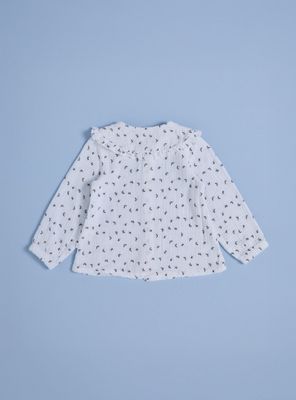 Imagen 2 del producto Blusa Estampado Floral con Cuello Bobo