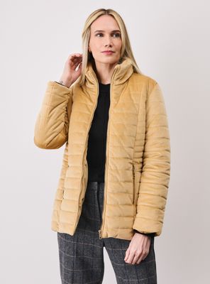 Parka Acolchada de Terciopelo