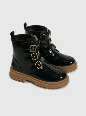 Imagen 2 del producto Botín Tres Hebilla Charol Niña