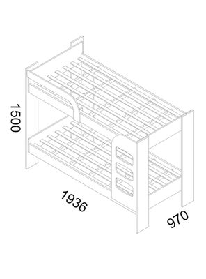 Imagen 2 del producto Camarote Carisma 1 Plaza + Cama Auxiliar