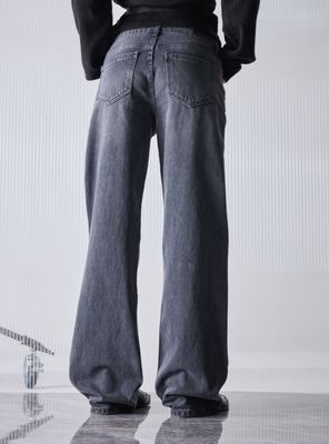 Imagen 2 del producto Jeans Straight 5 Bolsillos Tiro Medio