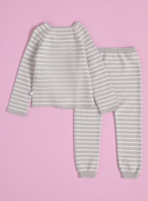 Imagen 2 del producto Conjunto Polera y Pantalón Tejido Rayado