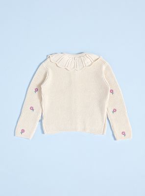 Imagen 2 del producto Sweater Abotonado con Cuello Bobo y Bordados