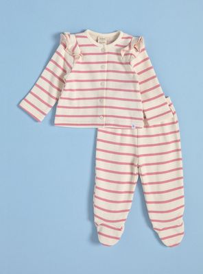 Conjunto Top con Broches y Pantalón