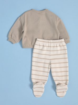 Imagen 2 del producto Conjunto Polerón con Botones a Tono y Pantalón