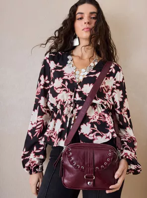 Imagen 1 del producto Cartera Doble Cierre con Tachas