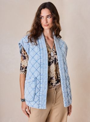 Chaqueta Acolchado sin Manga