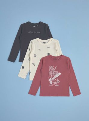 Imagen 2 del producto Polera Tripack Estampado Niño