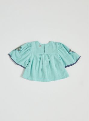 Imagen 2 del producto Blusa India Bordada y Tela Texturizada