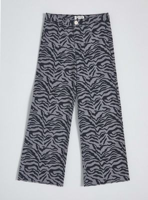 Pantalón Wide Leg Animal Print Cebra