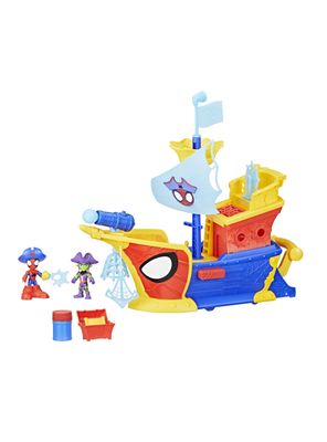 Figura de Acción Spidey Water-Webs Telarañas + Barco Pirata