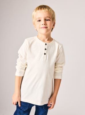 Polera Clásica Henley Niño
