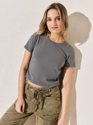 Imagen 1 del producto Polera Manga Corta con Deslavado