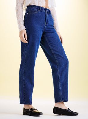 Jeans New Mom Lavados Denim